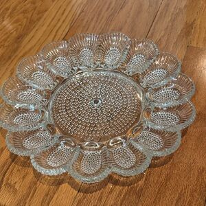 Glass Deviled Egg Plate